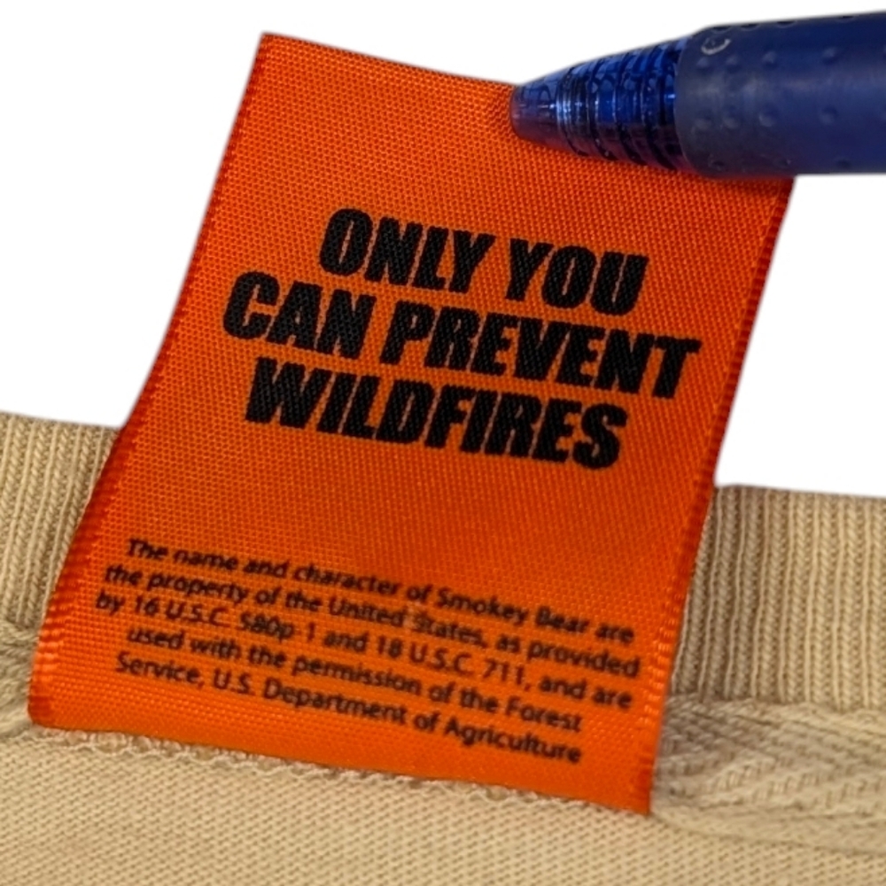 SALE!!  Teddy Fresh X Smokey Bear 2XL cotton, long sleeve T-shirt w/ critters. - Picture 13 of 15